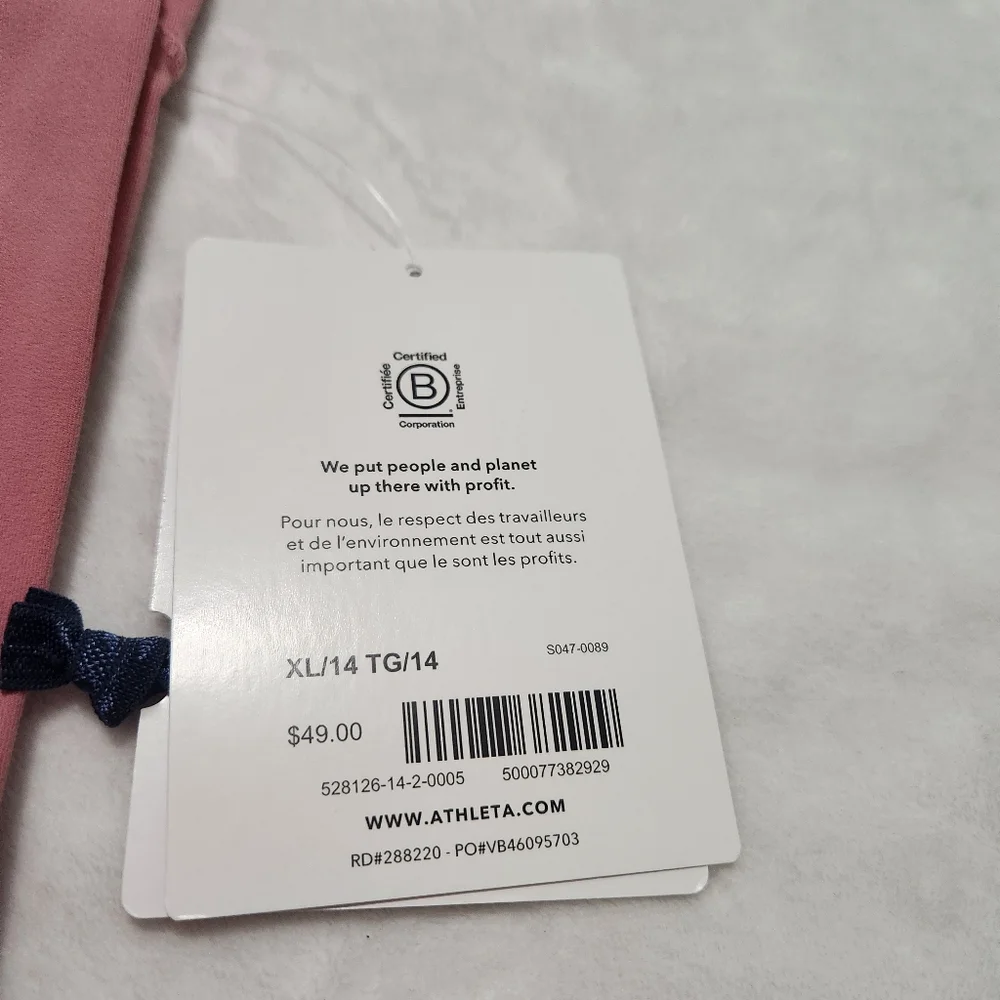 NWT Athleta Girl High Rise Powervita Chit Chat Tights Leggings